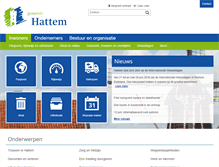 Tablet Screenshot of hattem.nl